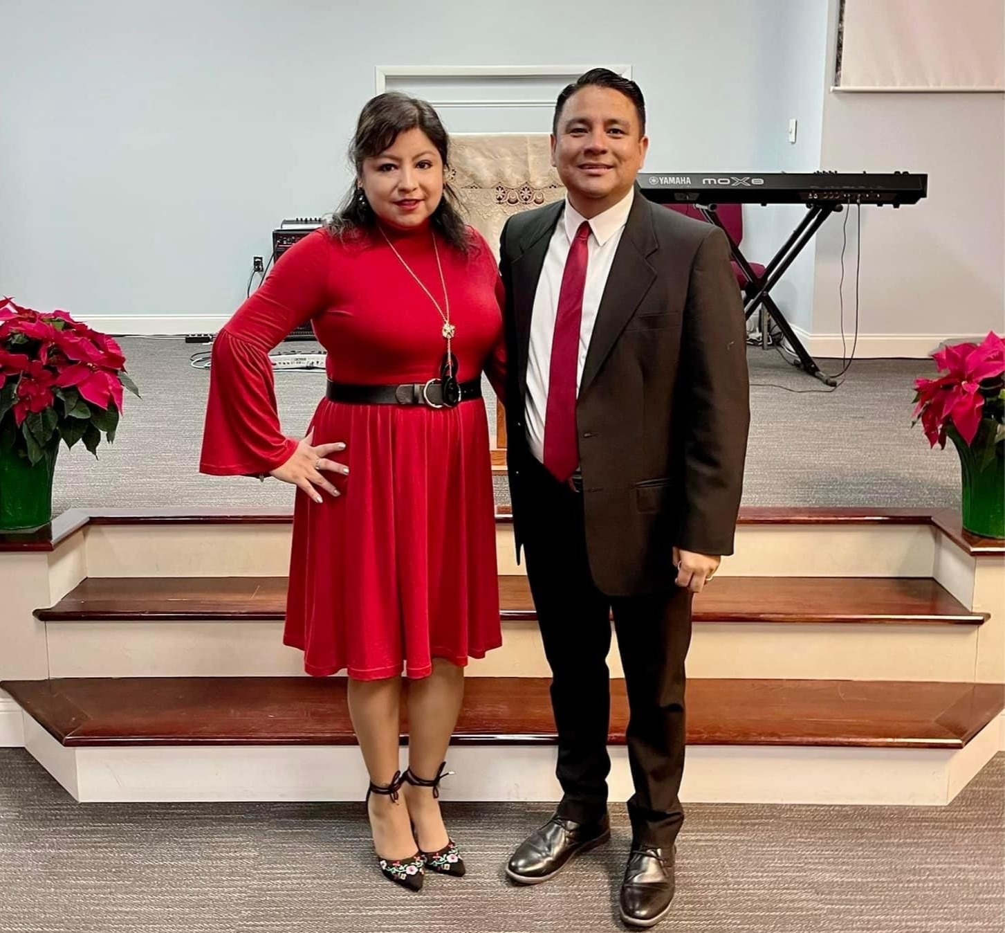 Pastor Christian Roman y su esposa